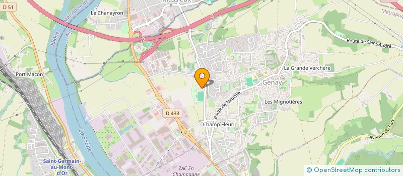 localisation de l'entreprise MADAME CORINNE PELLEGRIN  GENAY