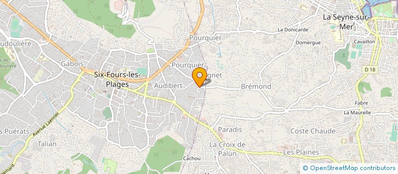localisation de l'entreprise MADAME CORINNE PENALVA à SIX-FOURS-LES-PLAGES