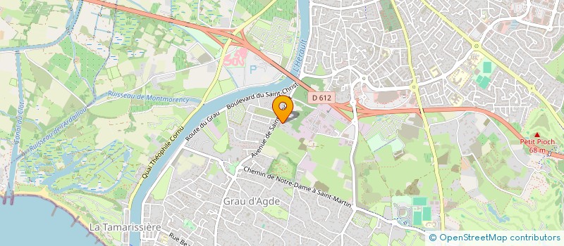 localisation de l'entreprise MADAME CORINNE PENCHENAT  AGDE