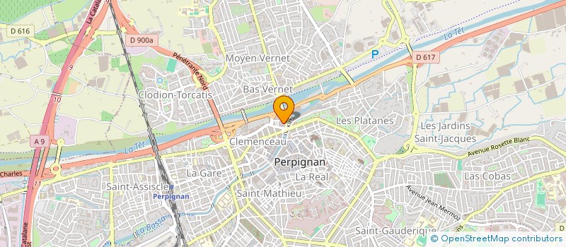 localisation de l'entreprise MADAME CORINNE PEREIRA  PERPIGNAN