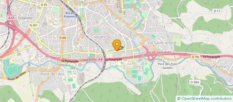 localisation de l'entreprise MADAME CORINNE PEREZ à AIX EN PROVENCE