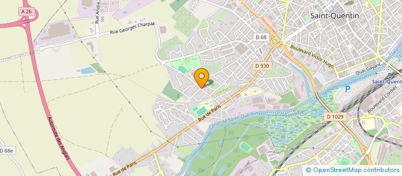 localisation de l'entreprise MADAME CORINNE PERRET à SAINT-QUENTIN