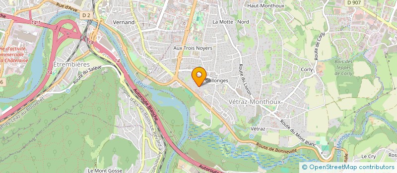 localisation de l'entreprise MADAME CORINNE PERRIN  VETRAZ-MONTHOUX