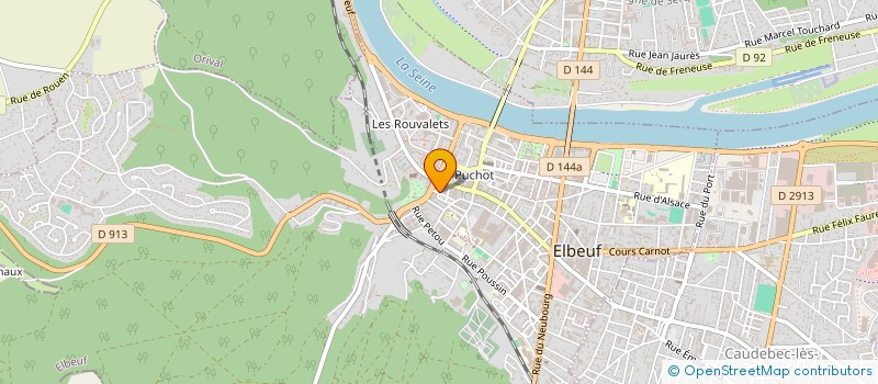 localisation de l'entreprise MADAME CORINNE PETIT  ELBEUF