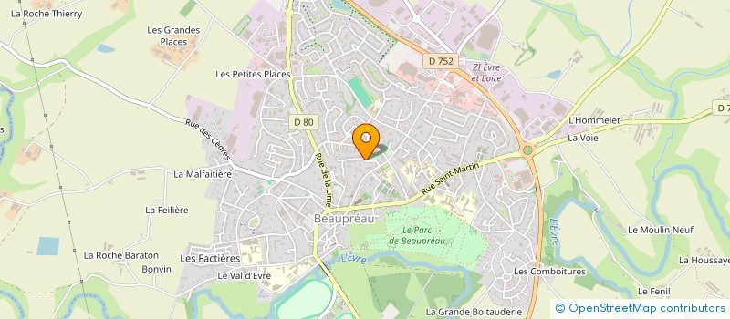 localisation de l'entreprise MADAME CORINNE PETITFILS à MONTREVAULT-SUR-EVRE
