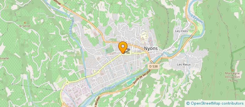 localisation de l'entreprise MADAME CORINNE PETITJEAN  NYONS