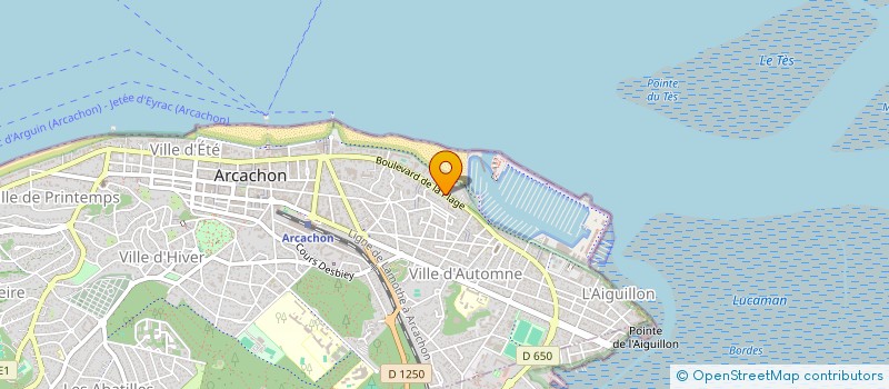 localisation de l'entreprise MADAME CORINNE PETTON  ARCACHON