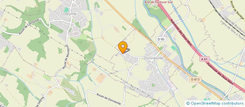 localisation de l'entreprise MADAME CORINNE PEYRANE  DONNEVILLE