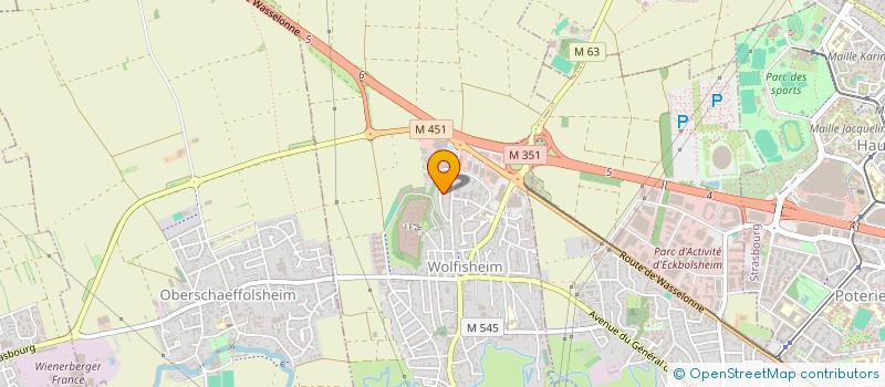 localisation de l'entreprise MADAME CORINNE PFIRSCH  WOLFISHEIM