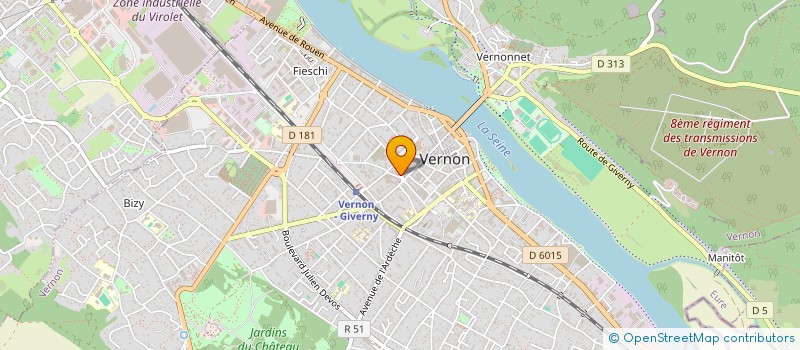 localisation de l'entreprise MADAME CORINNE PHILIPPEAUX  VERNON