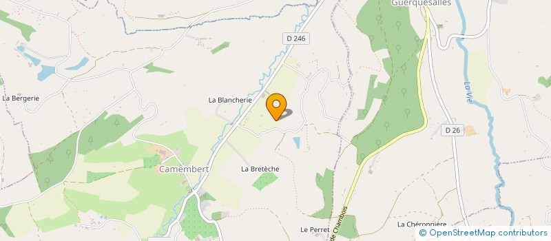 localisation de l'entreprise MADAME CORINNE PILU à CAMEMBERT