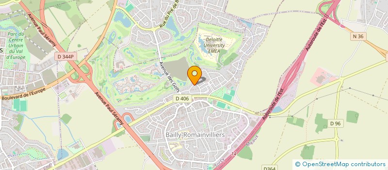 localisation de l'entreprise MADAME CORINNE PIRON  BAILLY-ROMAINVILLIERS