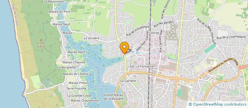 localisation de l'entreprise MADAME CORINNE PLISSONNEAU à LES SABLES D'OLONNE