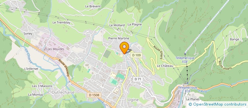 localisation de l'entreprise MADAME CORINNE PLUSKOTA  UGINE