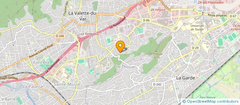 localisation de l'entreprise MADAME CORINNE PONS à LA VALETTE-DU-VAR