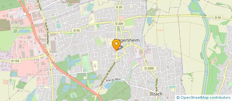 localisation de l'entreprise MADAME CORINNE PORFAL  KINGERSHEIM