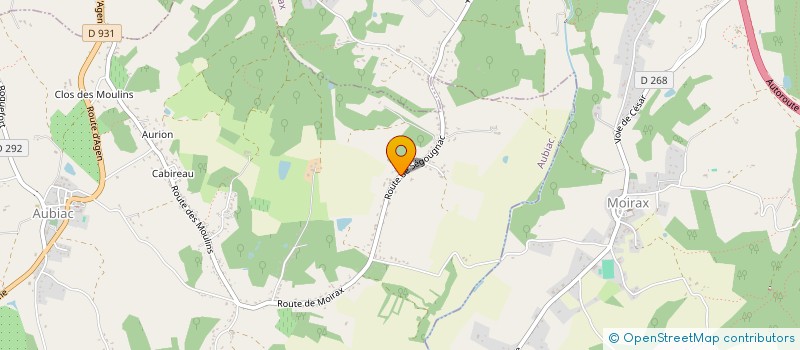 localisation de l'entreprise MADAME CORINNE POSOCCO  AUBIAC