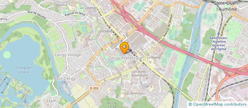 localisation de l'entreprise MADAME CORINNE PRAULT  CERGY