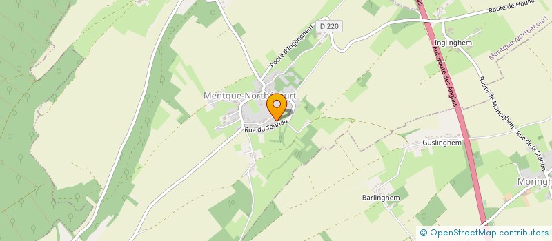 localisation de l'entreprise MADAME CORINNE PRUVOST  MENTQUE-NORTBECOURT