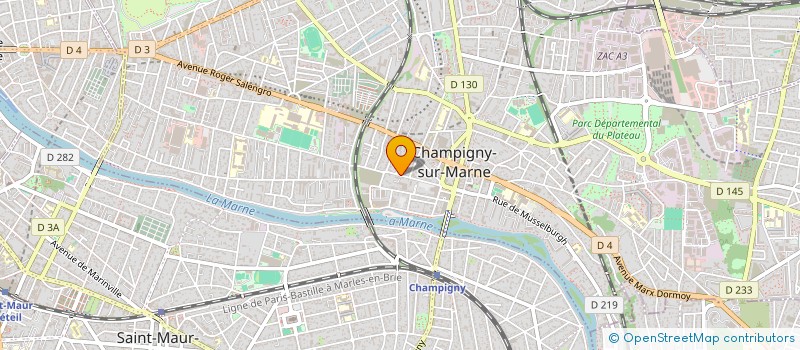 localisation de l'entreprise MADAME CORINNE PUCE à CHAMPIGNY-SUR-MARNE