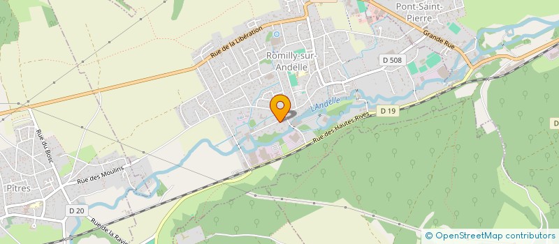 localisation de l'entreprise MADAME CORINNE QUITTEVILLE  ROMILLY-SUR-ANDELLE