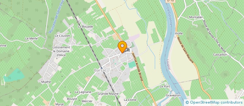 localisation de l'entreprise MADAME CORINNE RAMILLON  BARSAC