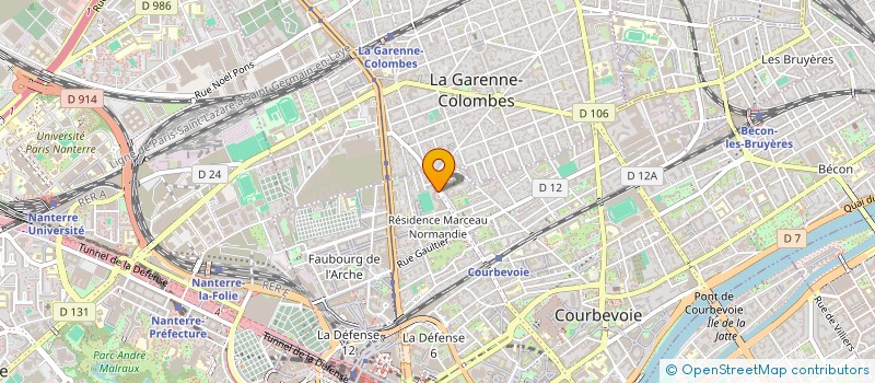 localisation de l'entreprise MADAME CORINNE RAVEL à COURBEVOIE