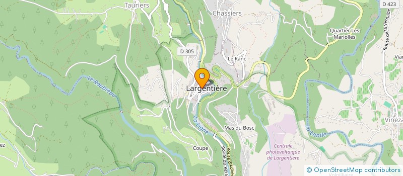localisation de l'entreprise MADAME CORINNE RENEE JANIN à LARGENTIERE