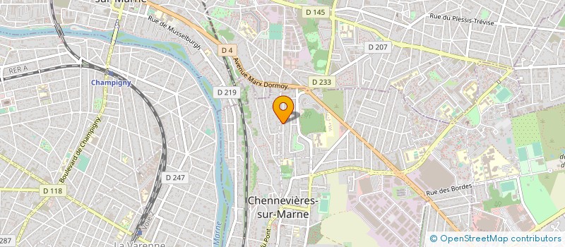 localisation de l'entreprise MADAME CORINNE RESCH à CHENNEVIERES-SUR-MARNE