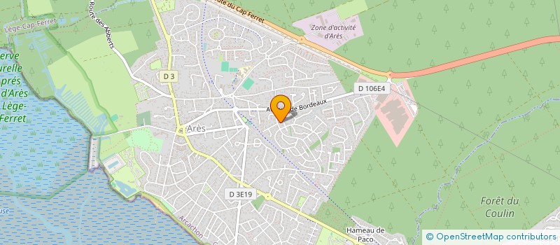 localisation de l'entreprise MADAME CORINNE REYNAUD à ARES