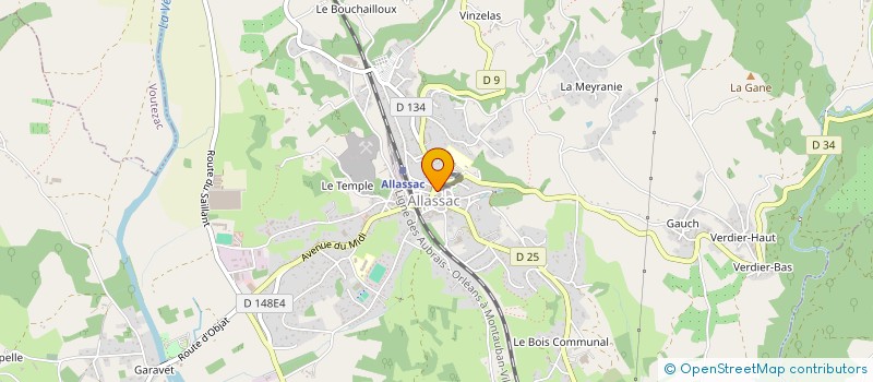 localisation de l'entreprise MADAME CORINNE RIVETTI  ALLASSAC