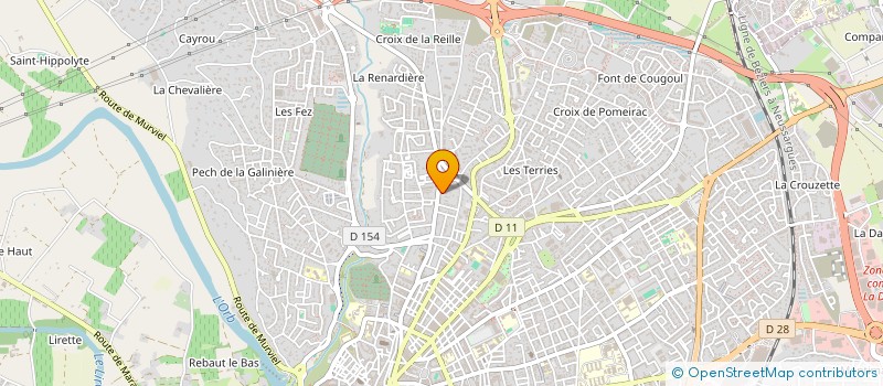 localisation de l'entreprise MADAME CORINNE RODRIGUEZ  BEZIERS