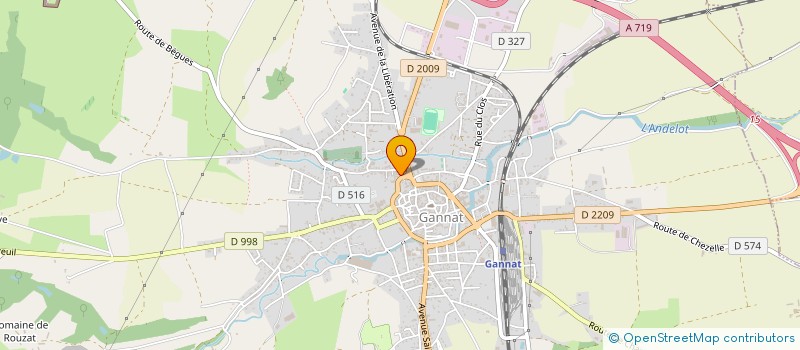 localisation de l'entreprise MADAME CORINNE ROGER  GANNAT