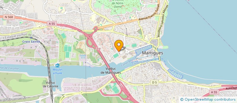 localisation de l'entreprise MADAME CORINNE ROGER GUTTIN à MARTIGUES