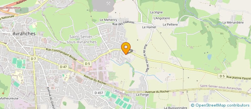 localisation de l'entreprise MADAME CORINNE ROMERO  SAINT-SENIER-SOUS-AVRANCHES