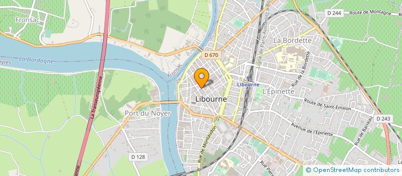 localisation de l'entreprise MADAME CORINNE ROUSSEAU à LIBOURNE