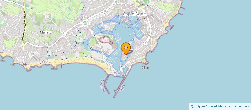 localisation de l'entreprise MADAME CORINNE ROUSSEL  AGDE