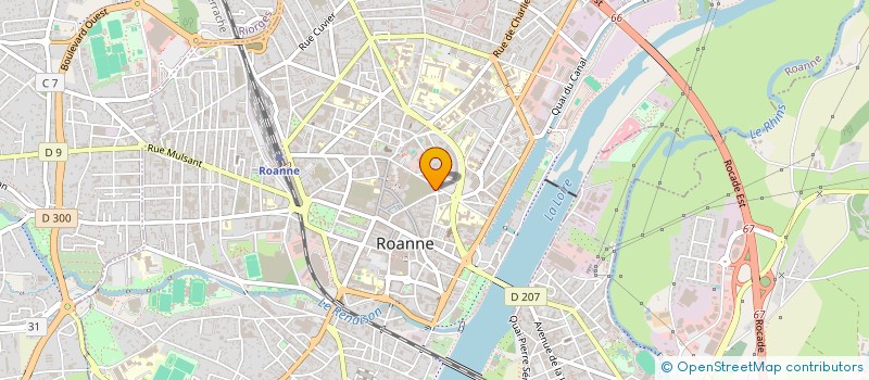 localisation de l'entreprise MADAME CORINNE ROUSSEL  ROANNE