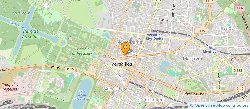 localisation de l'entreprise MADAME CORINNE ROUX à VERSAILLES