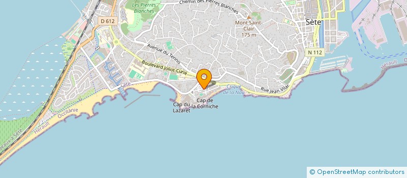 localisation de l'entreprise MADAME CORINNE ROUZET à SETE