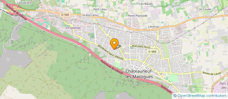 localisation de l'entreprise MADAME CORINNE ROYAL  CHATEAUNEUF-LES-MARTIGUES