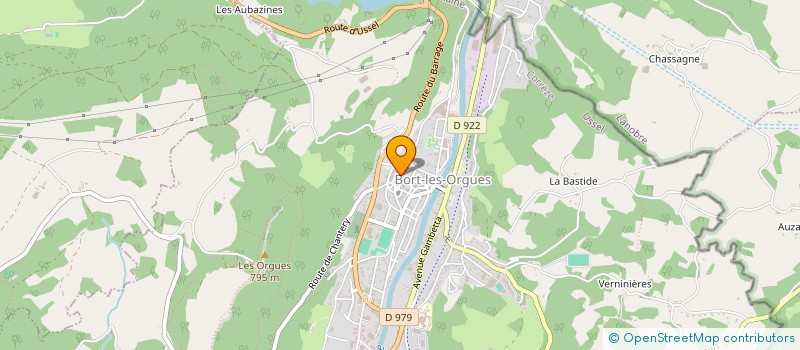 localisation de l'entreprise MADAME CORINNE SABATIER  BORT LES ORGUES