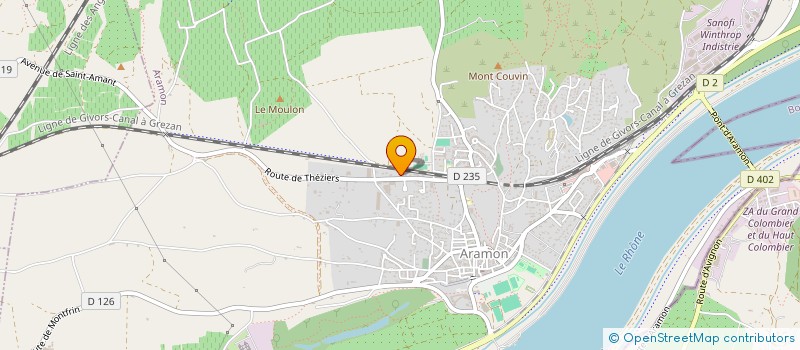 localisation de l'entreprise MADAME CORINNE SABOURAULT  ARAMON