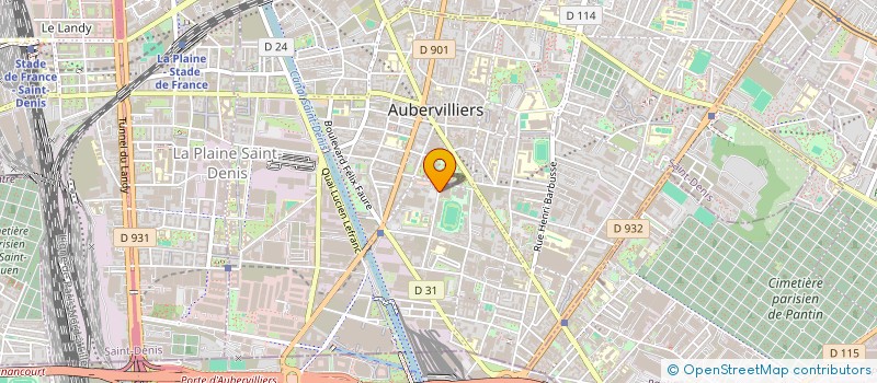 localisation de l'entreprise MADAME CORINNE SAINT AIME  AUBERVILLIERS