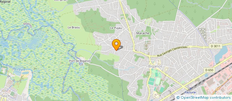 localisation de l'entreprise MADAME CORINNE SAINT-MARTIN  BIGANOS