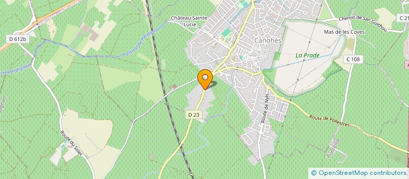 localisation de l'entreprise MADAME CORINNE SAUBESTY  CANOHES