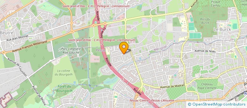 localisation de l'entreprise MADAME CORINNE SAUVIGNET  PESSAC