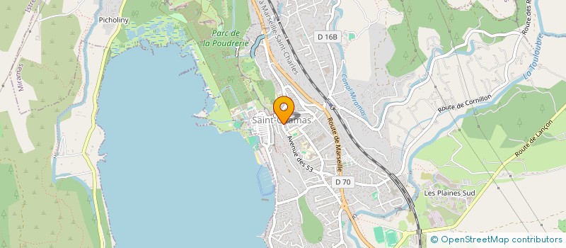 localisation de l'entreprise MADAME CORINNE SAVEROT  SAINT-CHAMAS