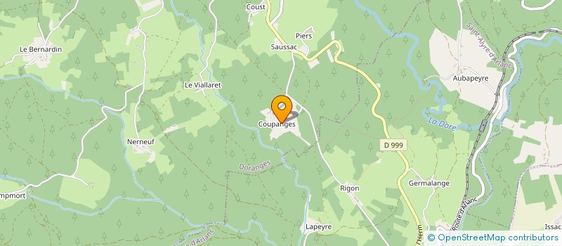 localisation de l'entreprise MADAME CORINNE SAVINEL  DORANGES