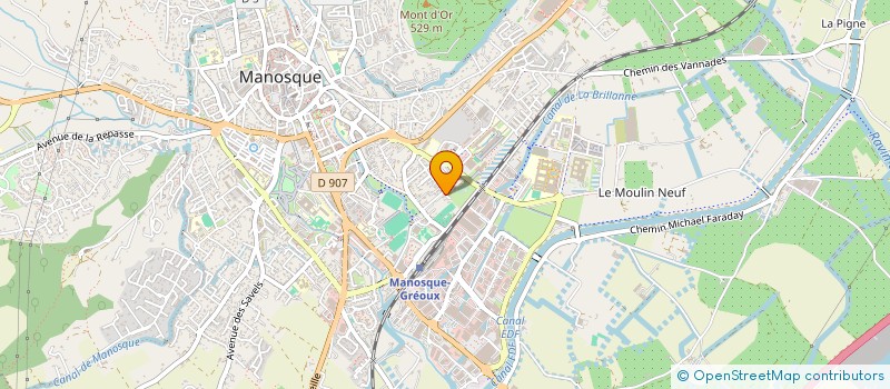 localisation de l'entreprise MADAME CORINNE SAVOUILLAN à MANOSQUE
